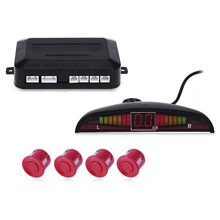 1 Set Car Parking Sensor LED Display Kit Car For All Cars Reverse Assistance Backup Radar Monitor System with 4 Parking Sensors