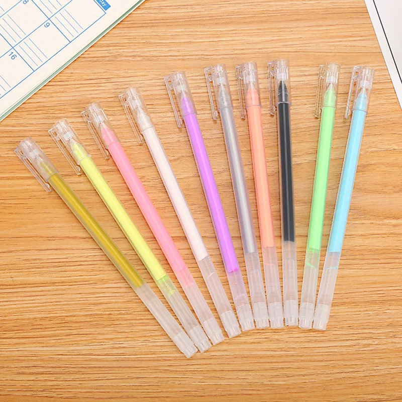 

10Color Gel Pens Set Color Gel Pens Glitter Metallic Pens Good Gift For Coloring Kids Sketching Painting Drawing Pen Wholesale