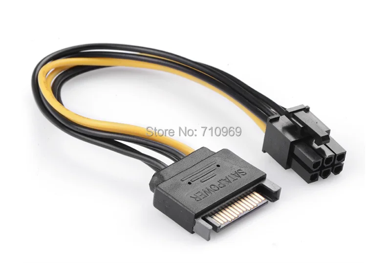 15Pin SATA male To 6Pin Female PCI-E Graphics Card Power Socket Cable.jpg