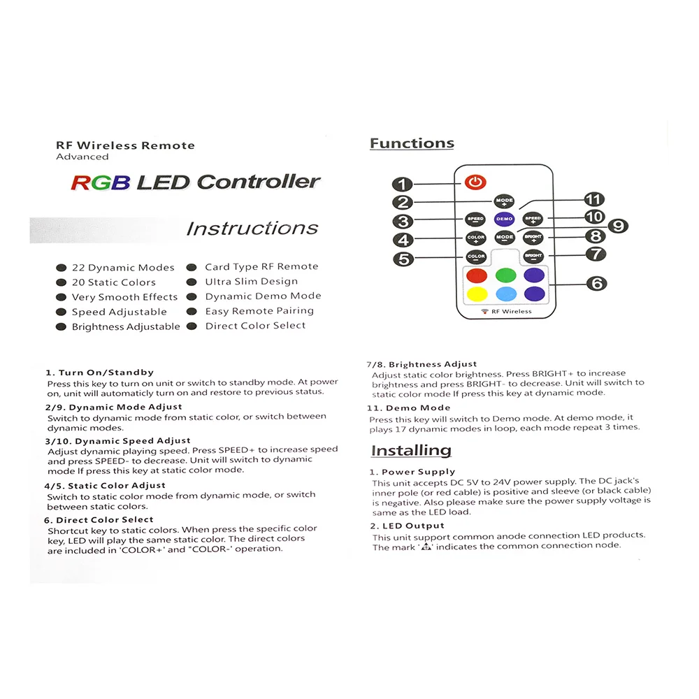 Rgb led инструкция