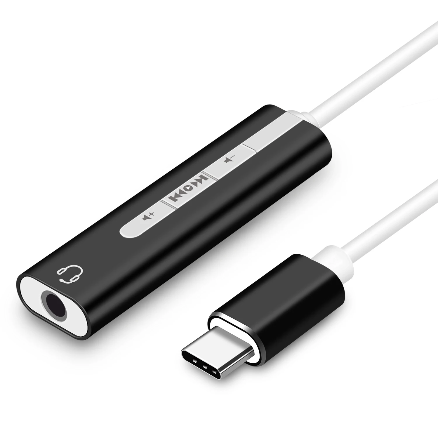 Внешний USB C звуковая карта Аудио Адаптер Тип C до 3,5 мм разъем стерео кабель AUX Наушники Гарнитура Регулировка громкости Переключатель Звука