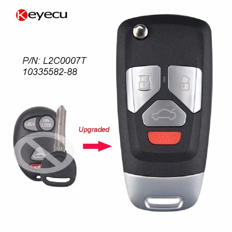 KEYECU for Buick Chevrolet GMC Upgraded Remote Key Fob 315MHz ID46 L2C0007T 10335582-88 | Автомобили и мотоциклы