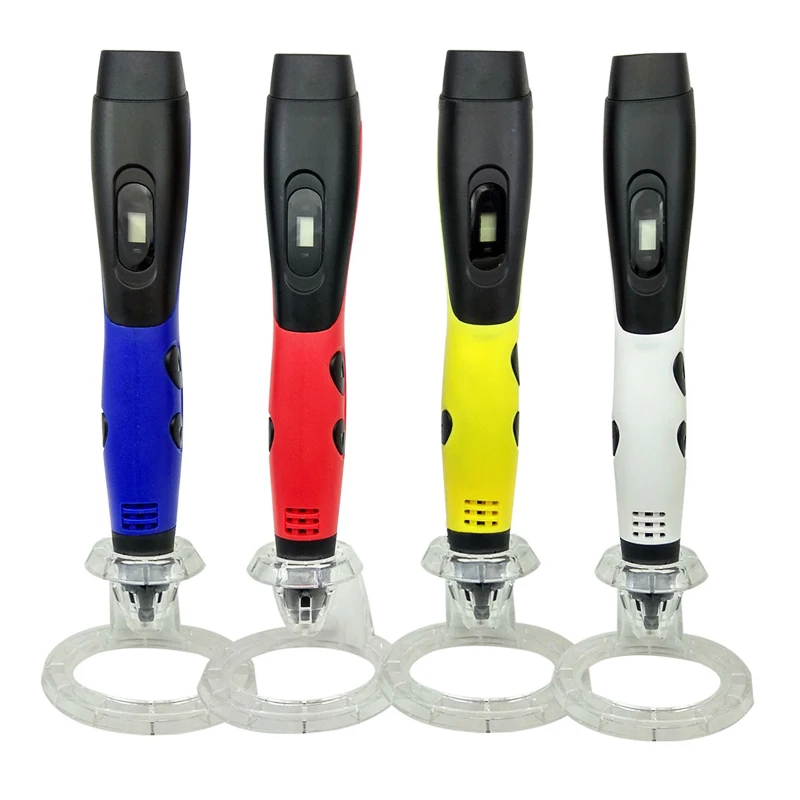 

3D pen support ABS PLA filament DIY 3D drawing pen with lcd display 3D printing pen with 5V 2A adapter Creative Gift For kids