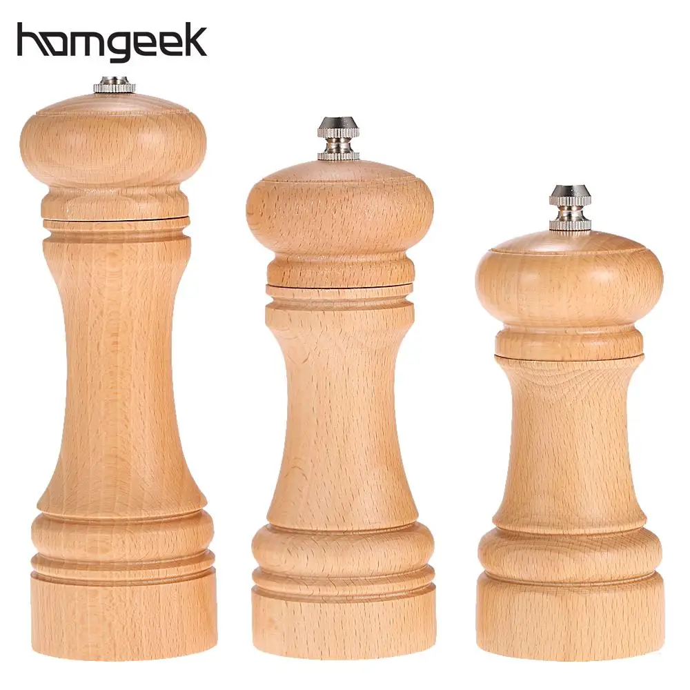 Buy L/M/S Wooden Manual Pepper Grinder Muller Spice