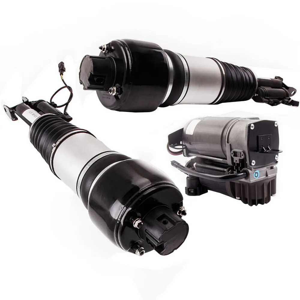 

AIRMATIC Front Air Suspension + Compressor Pump For Mercedes E CLS W211 W219 2113205413 Set of 2 Air Spring Strut 1Pair
