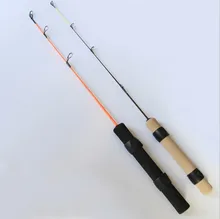 52cm Ice fishing rod solid Raft Rod Ice fishing factory direct children’s winter fishing rod shrimp single raft fishing tackle