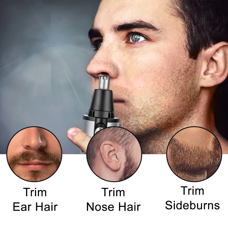 Surker триммер для волос в носу 3 в 1 Многофункциональный триммер для бровей водонепроницаемый перезаряжаемый триммер для волос в носу micro tondeuse