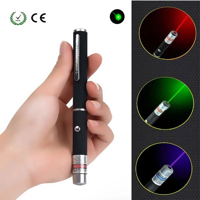 

Best teaching travel 1pcs Laser Pointer Lazer 5mw Red Blue Green Laser Pen Powerful Presenter Light Hunting Laser Sight Device