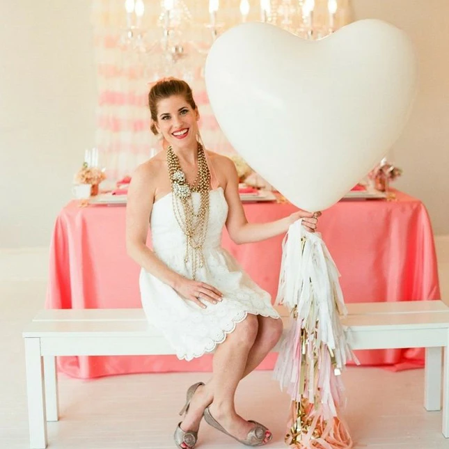 

1PC Giant Heart Wedding Anniversary Party Balloon, 36Inch 90CM Jumbo Heart Shape Lover Wedding Pink Balloon