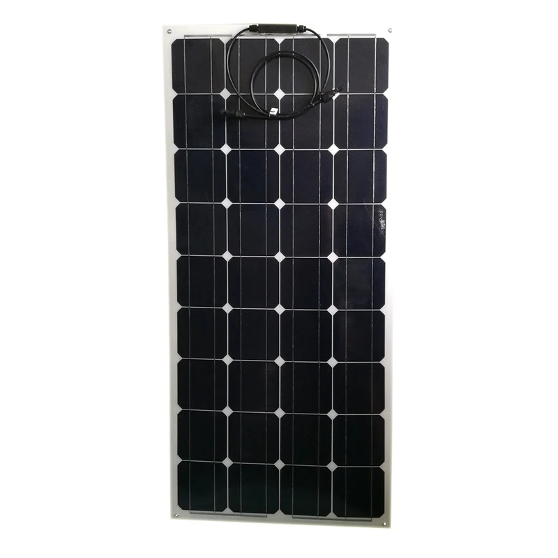 Portable Flexible Solar Panel 12v 100w Monocrystalline Solar Charger Battery Caravan Camping Car Boat Marine Yacht