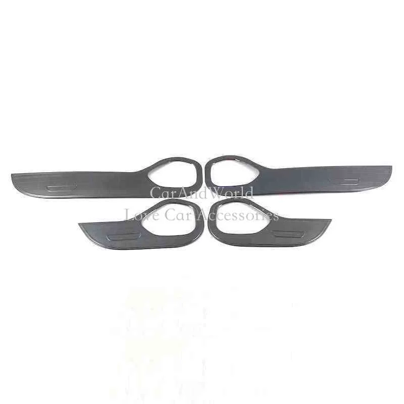 

Stainless Steel Accessories For Volvo XC60 2018 2019 Car Door Anti kick board Cover Interior Pedal Moldings Frame Panel Trims