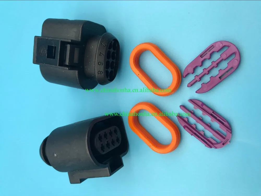 

Free shipping 2/5/10/20/50 pcs/lots 8 Pin 1.5 mm car waterproof connector auto electrical plug socket 1J0973714 1J0 973 714