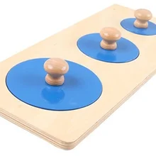 Новые деревянные детские игрушки Монтессори круглые панели несколько круглых обучения образовательный Дошкольный обучение детские подарки