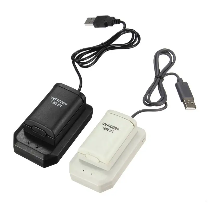 

2 Batteries+1 Charger+1 Usb Cable Charging Kit For Xbox 360 Battery Wireless Controller 4800mAh Rechargeable Battery Pack
