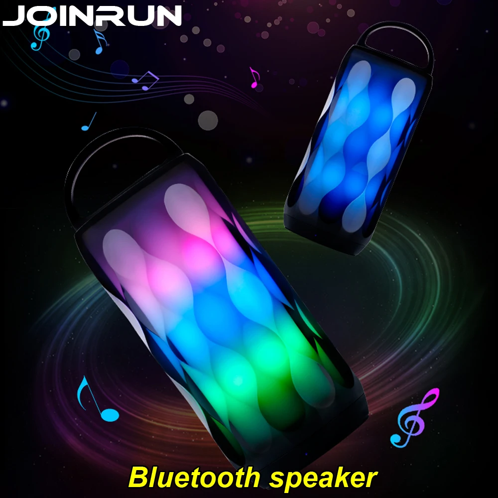 

Colorful Wireless Bluetooth Speaker colorful Light Portable Handsfree TF Card Stereo Sound Double Speaker Subwoofer Player