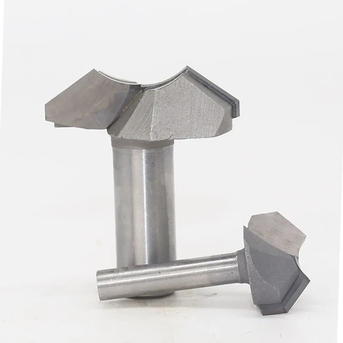 1 шт. 1/2 &quot1/4&quot Угловые закругленные концевые фрезы для дерева гравировальный