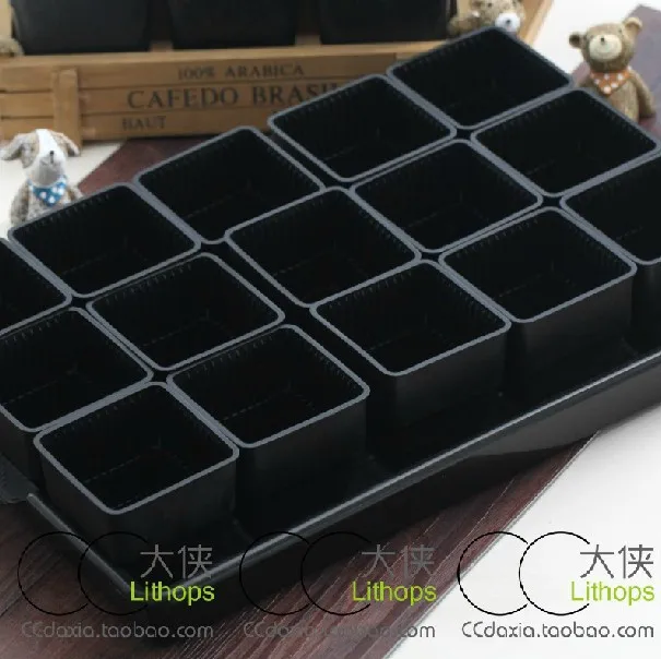 Plastic Nursery Pots 15 Square 1 Large Tray Box Fleshy Plastic Nursery Pots 15 Square 1 Large Tray Box Fleshy Succulents Breathable