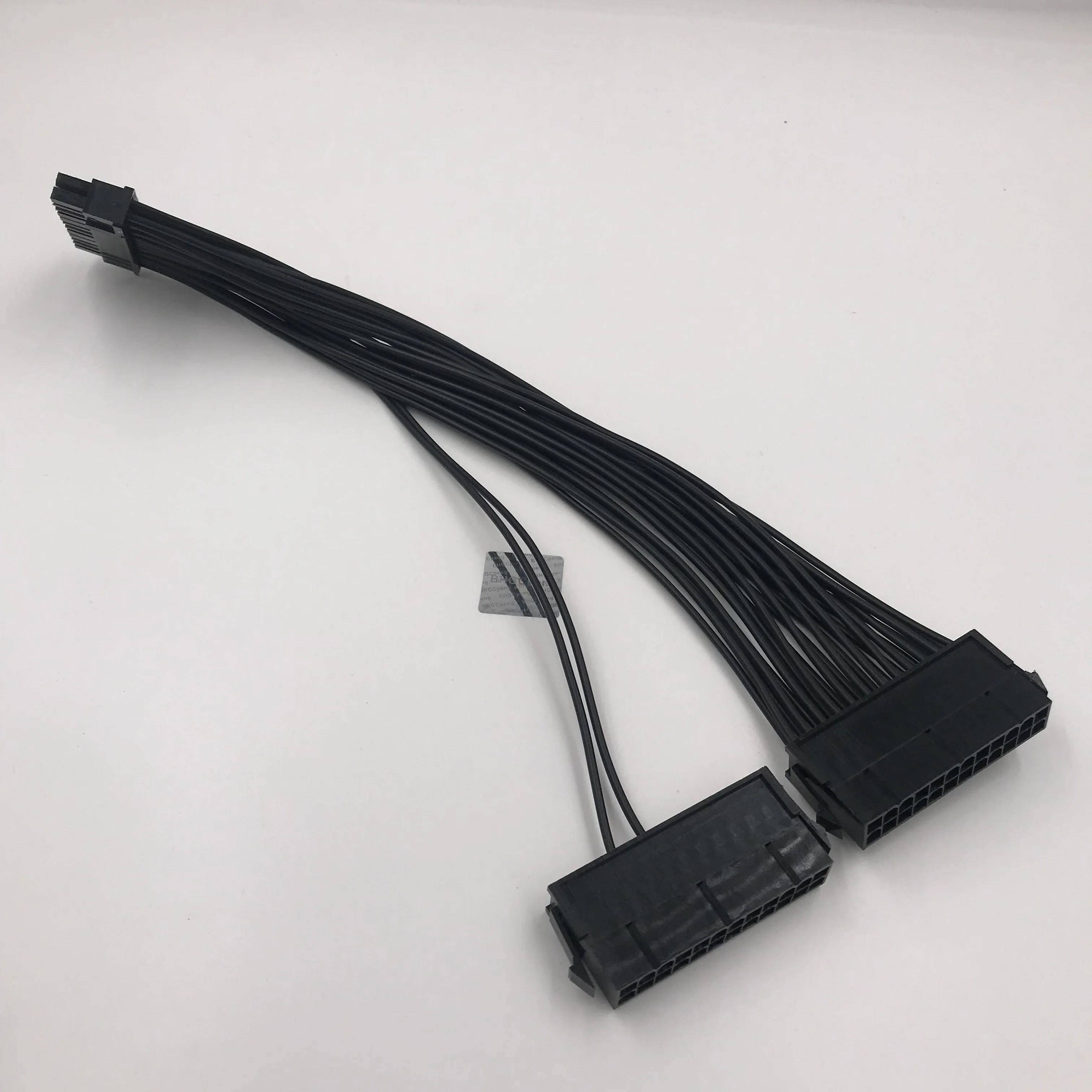 24Pin Mining Cable Power Supply Cable 24Pin Extension Cable Male to Female PSU Power Sata Extension For Riser Miner Black 30cm