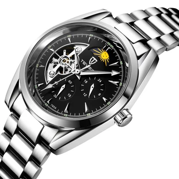 

Fashion Tevise Top Brand Men Watches Waterproof Automatic Mechanical Watch Luxury Leather & Steel Relogio Masculino Male Clock