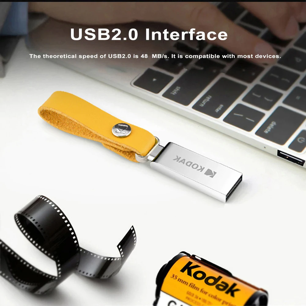 Оригинальная флеш-карта Kodak K122, 16 ГБ, 32 ГБ, 64 ГБ, металлический USB флеш-накопитель, u-диск, флешка