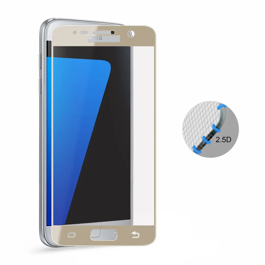 Для Samsung Galaxy J2 J5 J7 Prime A5 A3 A7 2017 защита экрана закаленное стекло на 2016 Полное