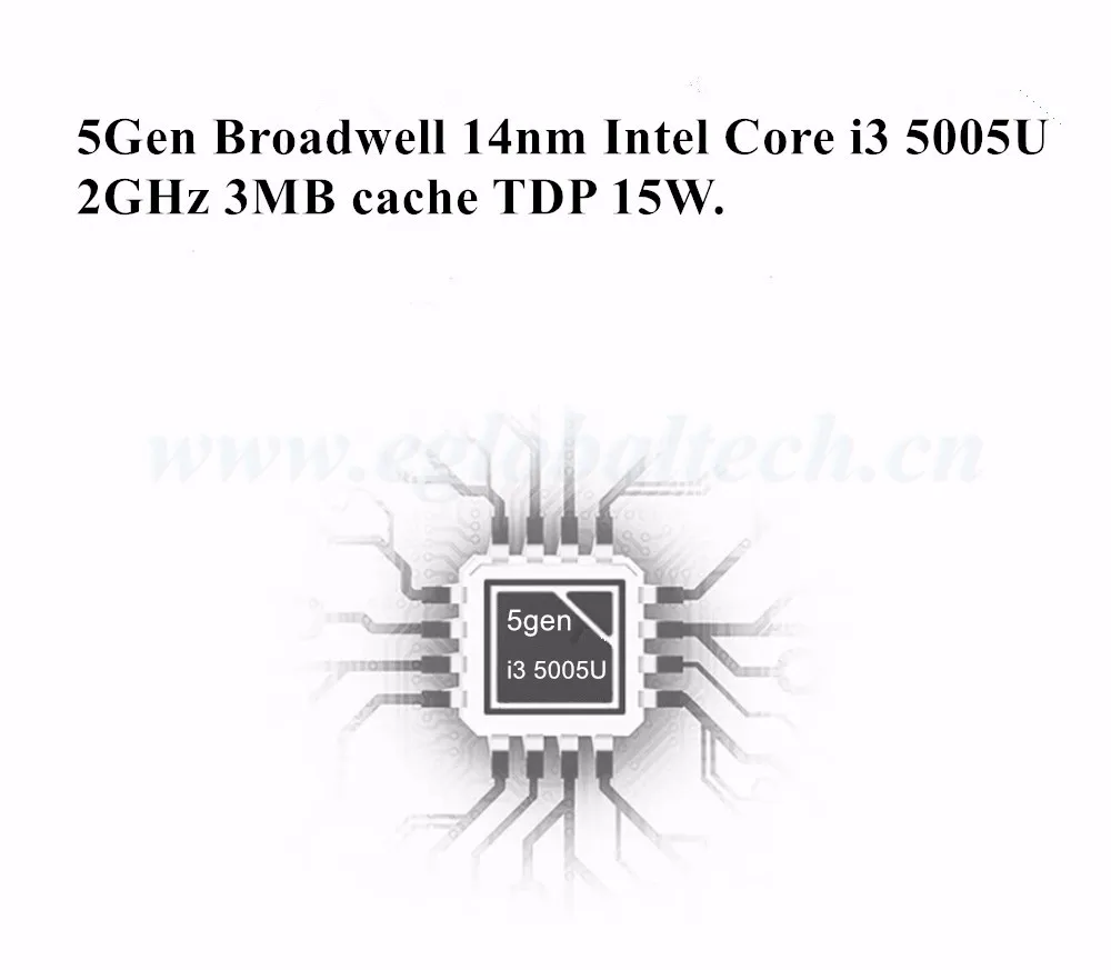 Процессор EGlobal fanless Мини ПК DDR3 Windows 10 Intel Core i7 5500U i5 5200U i3 5005U двухъядерный мини компьютер HDMI VGA Wi-Fi для настольных ПК HTPC