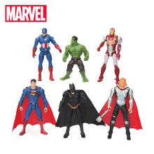 Игрушки Marvel, набор коллекционных экшен-фигурок супергероев из фильма «Мстители» — Бэтмен, Тор, Халк, Капитан Америка, 10,5 см, 6 шт