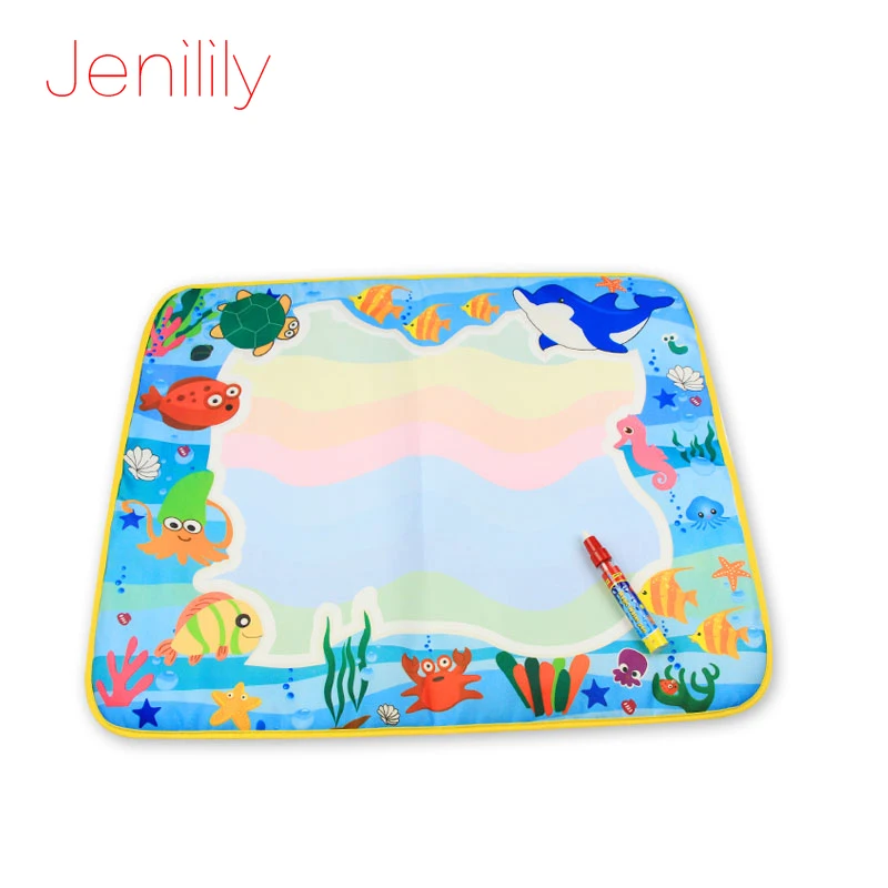 Magic Drawing Toys Set Water Coloring Mat with Pen Reusable Painting Drawing Board Children's Creativity Doodle Toys  60X49cm