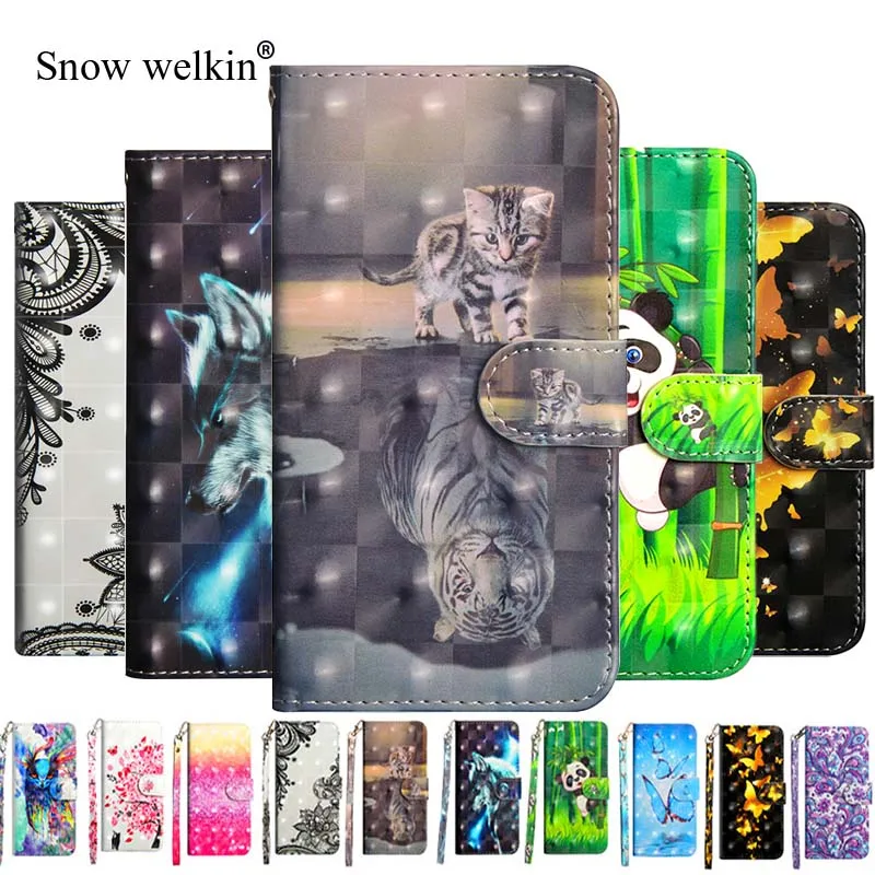 

Luxury 3D Flip PU Leather Case Fundas For Meizu MeiLan 6 5.2 inch Coque Cover For Mezu M6 Wallet Stand Phone Case Bags + Lanyard