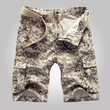 HCXY, модные летние Стильные повседневные мужские шорты, хлопковые рабочие армейские шорты, красивые камуфляжные мужские шорты Карго