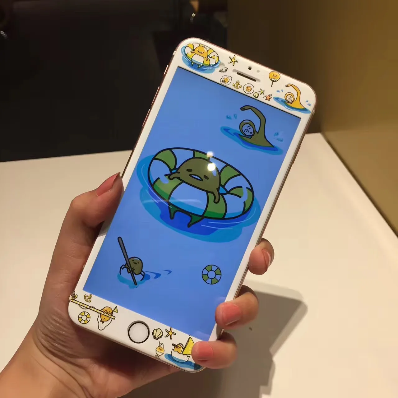 

Gudetama Anpanman Pattern Screen Protector Tempered Glass For iphone 6 6s 7 8 Plus Protective Glass Film