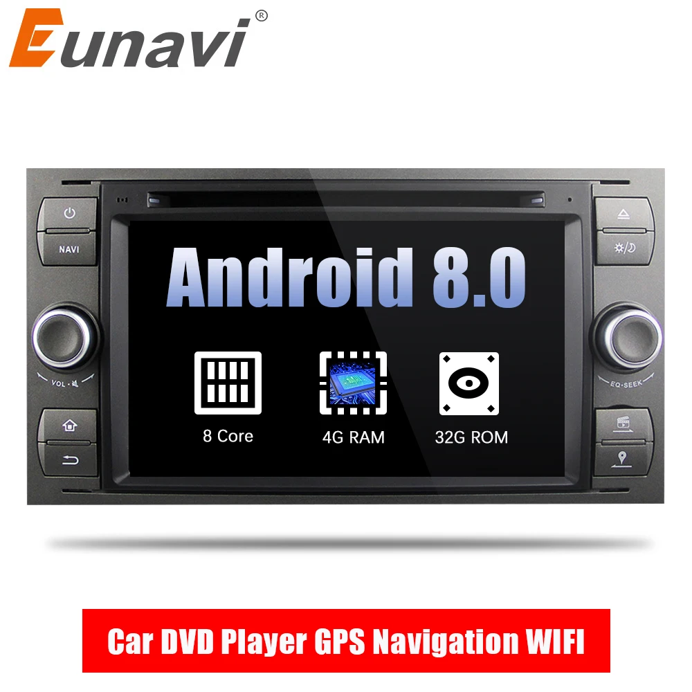 Eunavi 2 Din Android 8 0 Octa 8 Core font b Car b font DVD Player