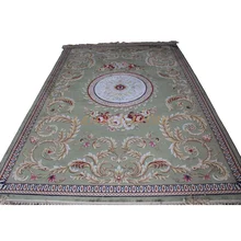 2x2.9 м французский вискоза ковер из велюра с ручной эффект Большие размеры области ковер