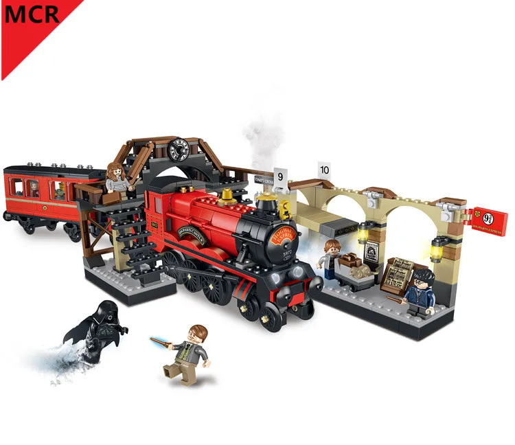 

NEW Harry potter movie Hogwarts train Building blocks Mini legoing Model birthday gift Toys for children NO BOX 39146