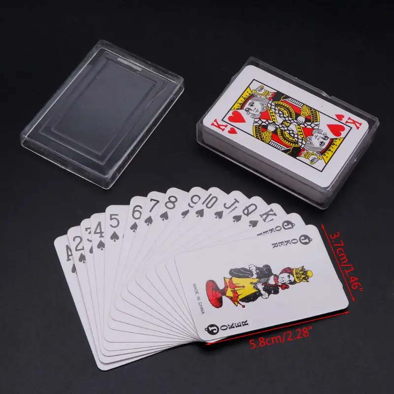 Texas Hold'em Mini Poker Home Decoration Travel Portable Playing Card Board Game Travel Game Climbing Travel Toy Children Gift