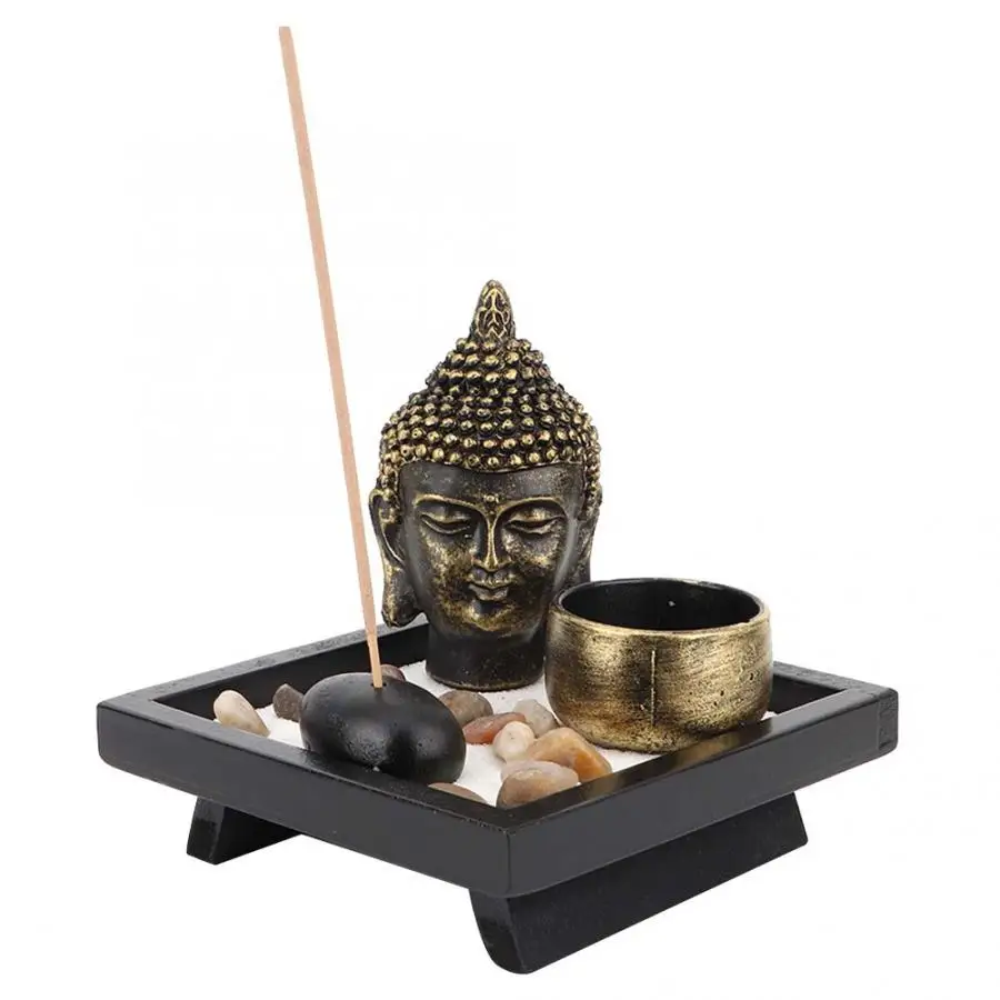 

Incense Zen Candlestick Gift Decoration Buddha Zen Garden Incense Stick Holder For Meditation Relax Electric