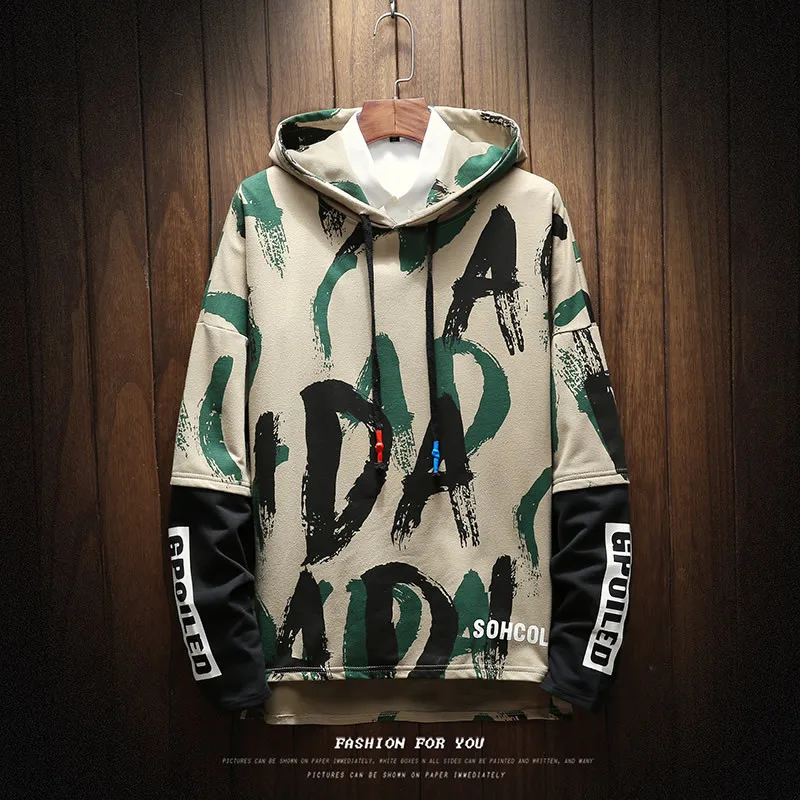 Fashion Brand New Clothing Autumn Winter 2018 Men's Hoodies Sweatshirts Male Printing Letters Hooded Tops Plus Size 5XL Fashion Brand New Clothing Autumn Winter 2018 Men's Hoodies Sweatshirts Male Printing Letters Hooded Tops Plus Size 5XL