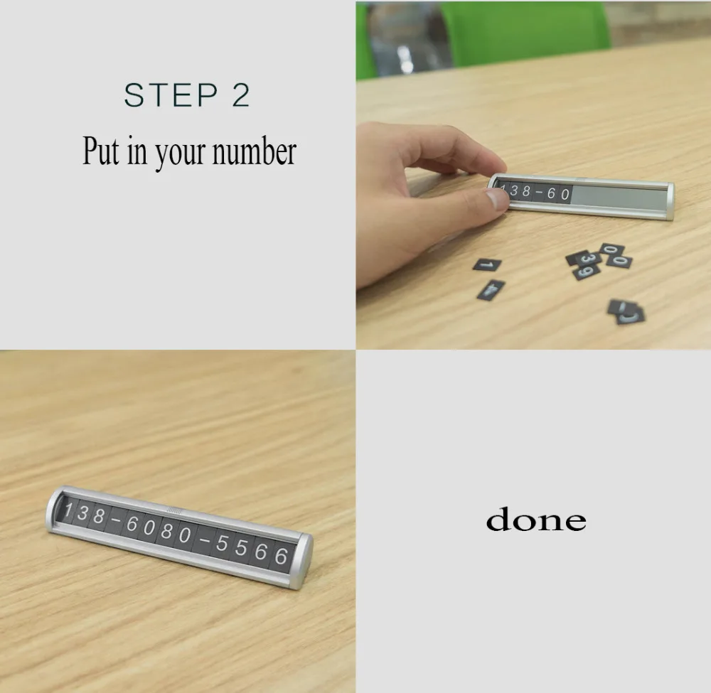 Xiaomi UILDFORT Stop Sign Car Parking Card Stop Sign For Car Move Phone Number Card Creative Stereo Reverse Invisible (18)