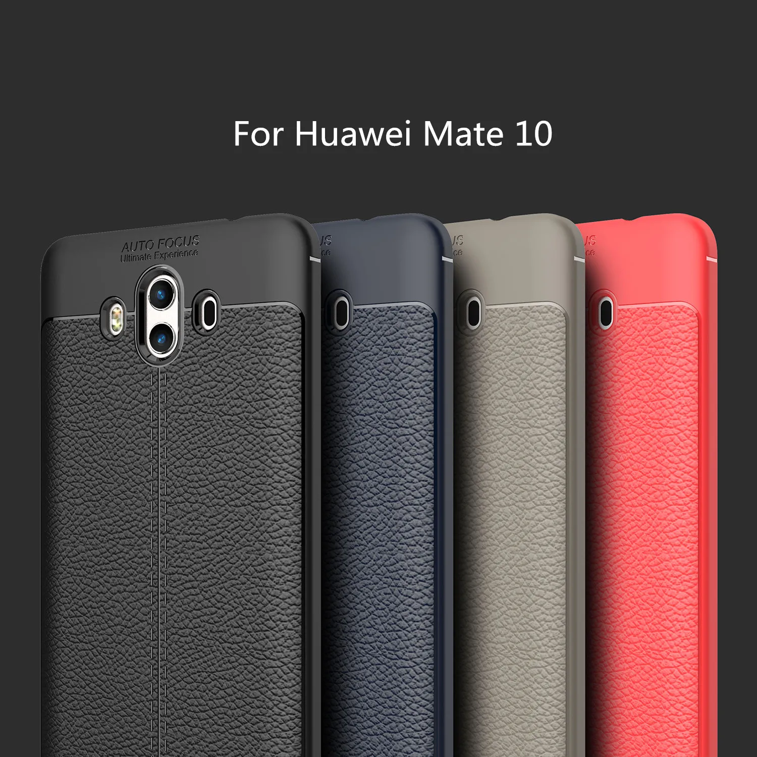 For Cover Huawei Mate 10 Case Shockproof Leather Soft TPU Cover For