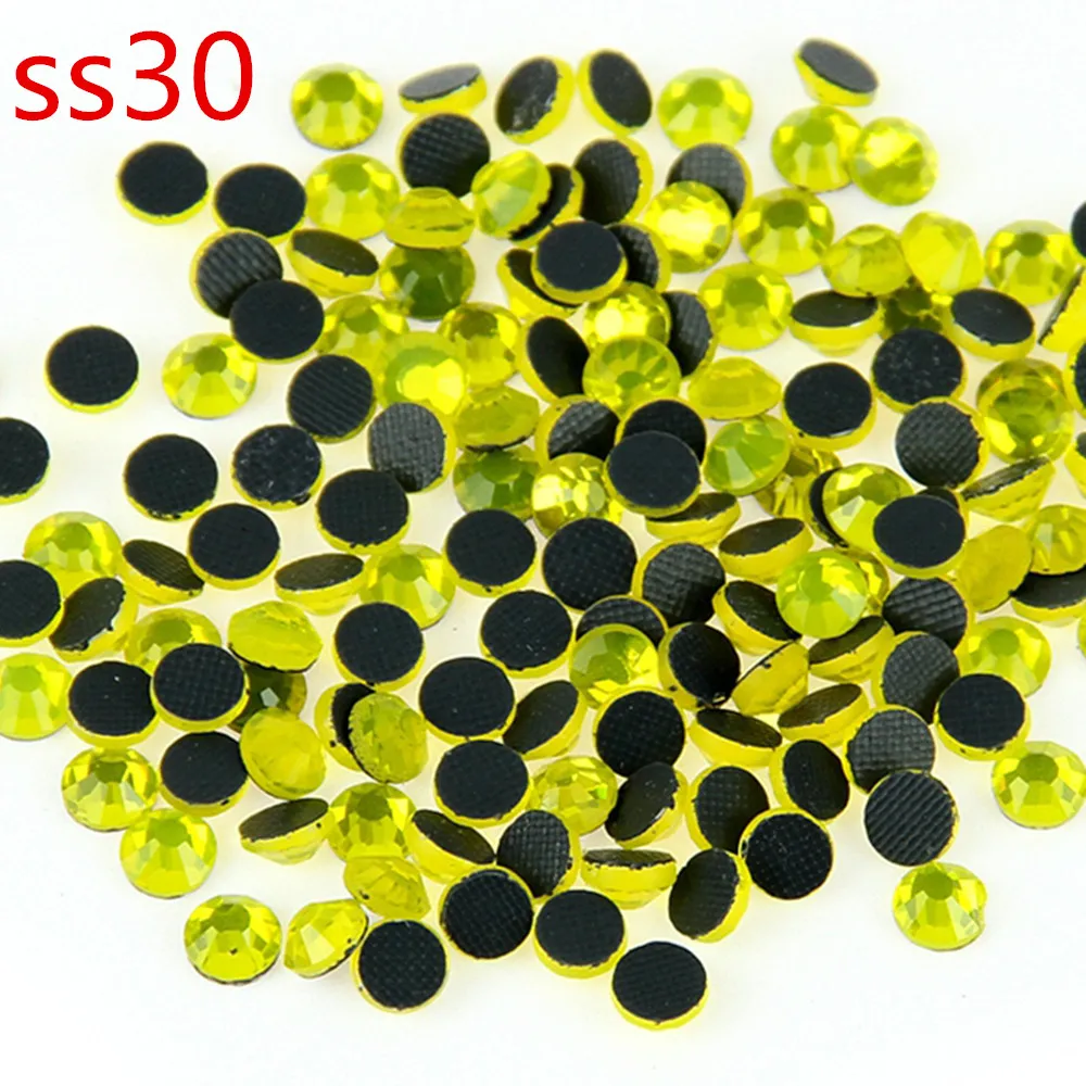 

Citrine 40 Gross Rhinestones SS30 Iron Flatback And Hot-fix Transfer Designs For Clothing Fashion DIY