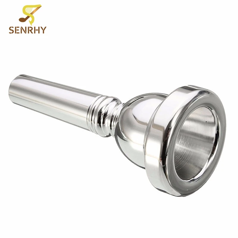 Silver Plated Baritone or Trombone Mouthpiece Size 6BS Musical