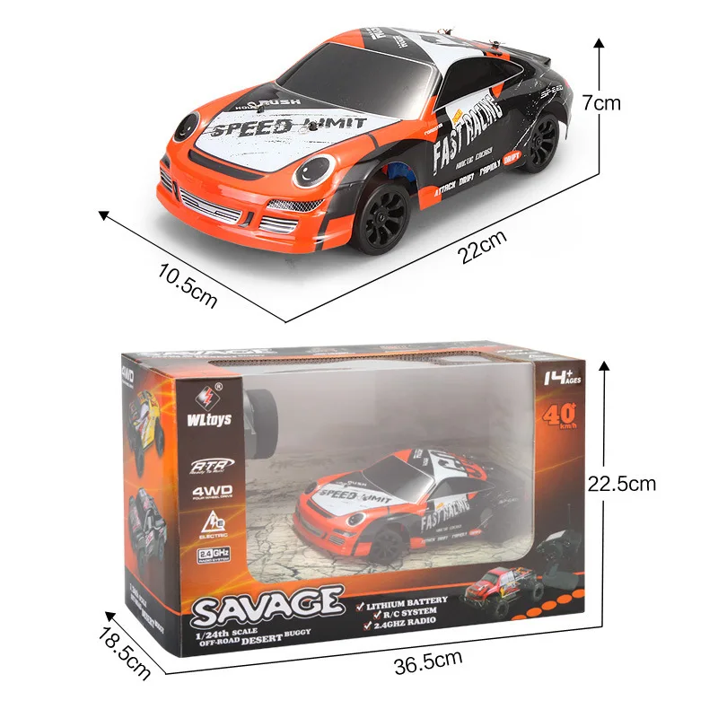Оригинальный WLtoys A242 A252 1/24 4WD Электрический радиоуправляемый автомобиль
