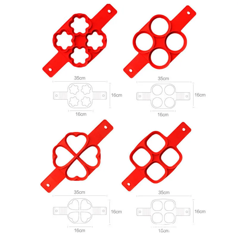 1 шт. силиконовая антипригарная Фантастическая форма для приготовления яиц, блинов, Кухонное кольцо для выпечки, форма для омлета, откидная плита, форма для яиц, инструменты для выпечки