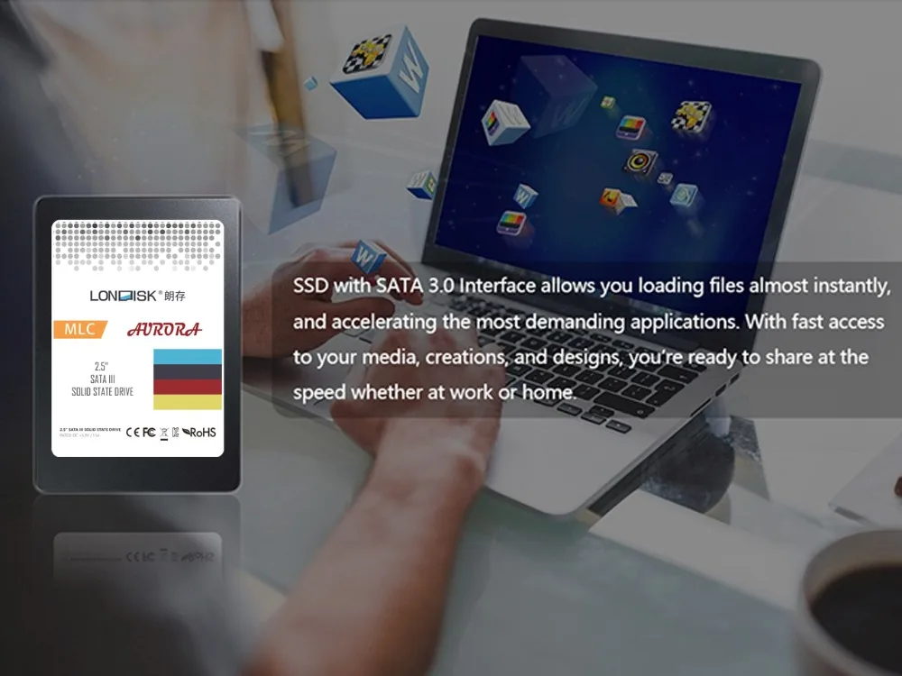 LONDISK SSD Внутренний твердотельный диск 120 ГБ Жесткий диск SATA3 2.5 Внутренний стиль для ноутбуков