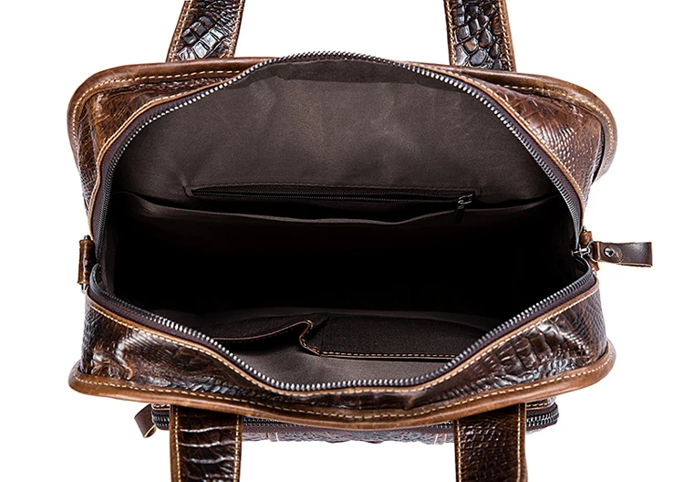 COMFORSKIN, Новое поступление, мужские кожаные сумки с крокодиловым узором,, Bolsa Masculina, хит, винтажный стиль, Воловья кожа, мужские сумки, распродажа