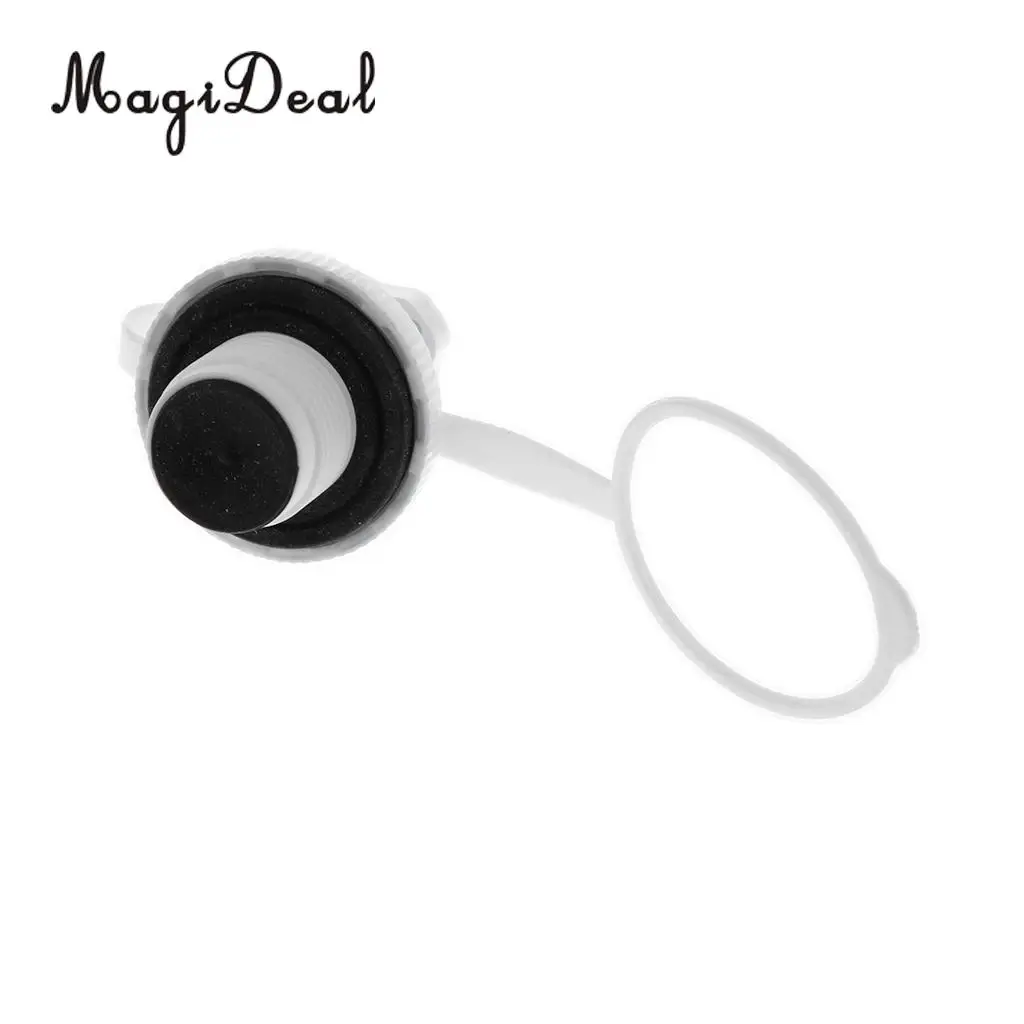 MagiDeal Hot Sale Plastic Screw Air Valve Caps Tool for Inflatable Boat Kayak Pool Raft Canoe Dinghy Drifting Acce Black/White