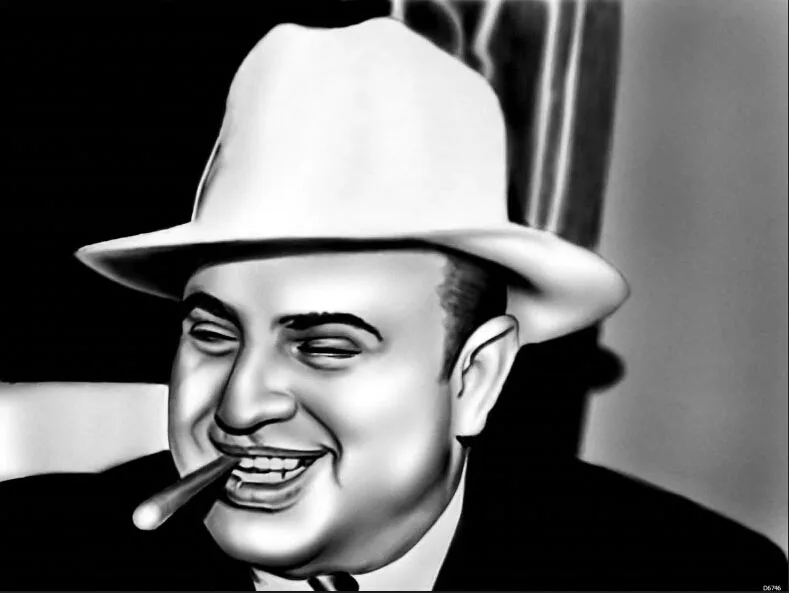 Al Capone Cigar Chicago Gangster Mobster Art Huge Print Poster TXHOME