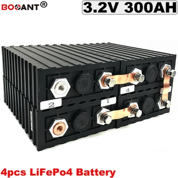 شراءل دراجة كهربائية تخزين الطاقة الشمسية 4 S 12 V 300AH LiFePo4 بطارية ليثيوم ديب دورة LiFePo4 بطارية 3.2 V 300Ah شحن مجاني