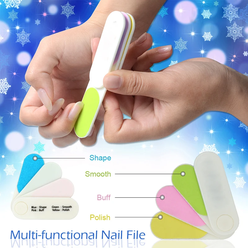 4 In 1 Professional Nail Files Buffer Tool Buffing Mini 4 In 1 Professional Nail Files Buffer Tool Buffing Mini File Smooth Buff Shine For Makeup Callus Shavers From Beauty Health On