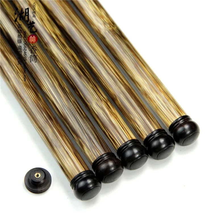 Коричневый бамбуковый золотой шелк и ладан-цилиндр, соединенный с благовонием, парфюмерная труба, вручную отполированная Учительская техника, подарки